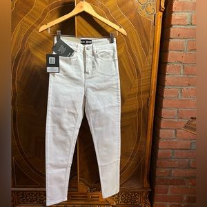 NWT BLK DNM Women's High Rise Jeans, Laurence White, 26x30 denim high waisted